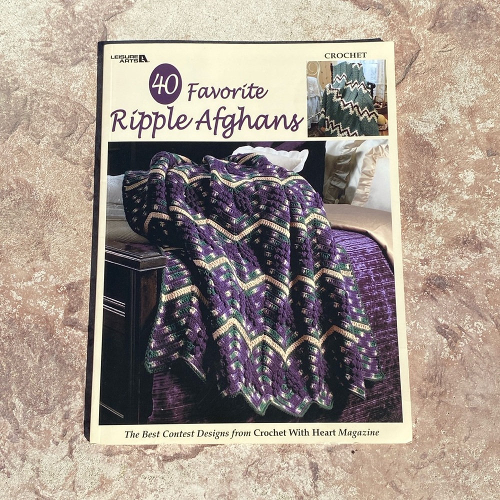“40 Favorite Ripple Afghans” Book